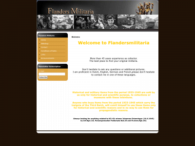flandersmilitaria.be snapshot