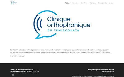 www.orthophonietemiscouata.ca snapshot