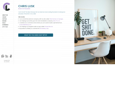 thechrislusk.com snapshot