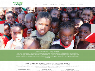 recycleforchange.org snapshot
