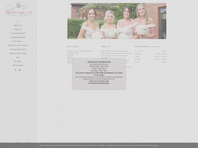 thebridesmaidboutique.co.uk snapshot