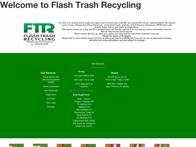 flashtrashrecycling.com snapshot