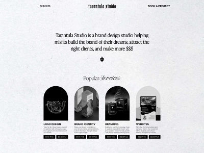 tarantulastudio.com snapshot