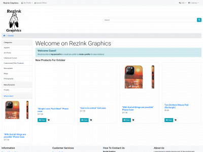 rezinkgraphics.com snapshot