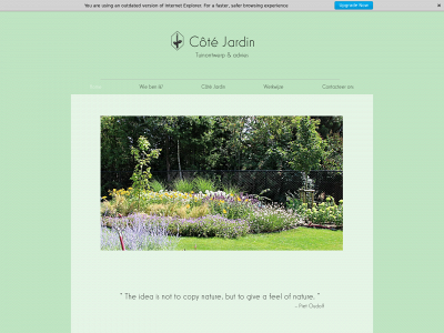 cotejardintuinontwerp.be snapshot