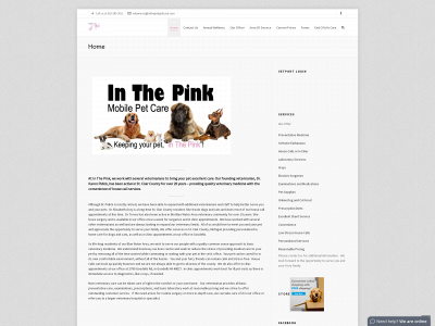 inthepinkpetcare.com snapshot