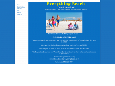 everything-beach.com snapshot