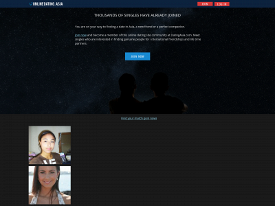 onlinedating.asia snapshot