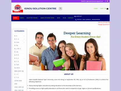 ignousolutioncentre.co.in snapshot