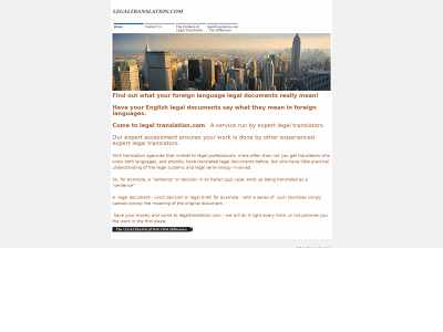 legaltranslation.com snapshot