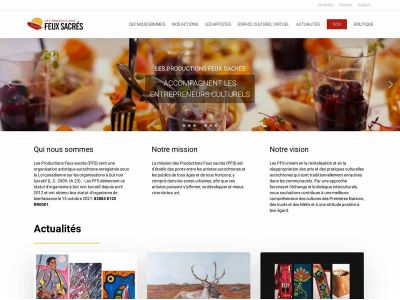 productionsfeuxsacres.ca snapshot