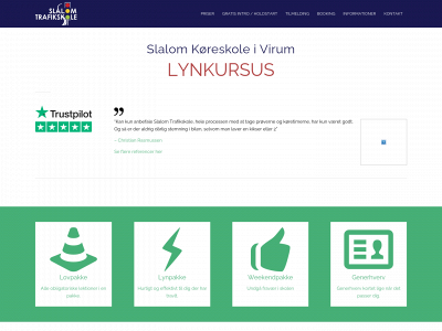 slalom-trafikskole.dk snapshot