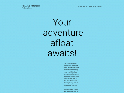 nomadacharters.com snapshot