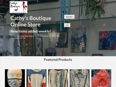 cathysboutique.com snapshot