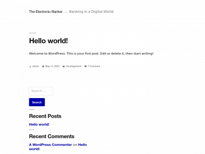 theelectronicbanker.com snapshot