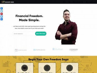 freedomsaga.com snapshot
