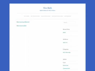 nicumath.com snapshot