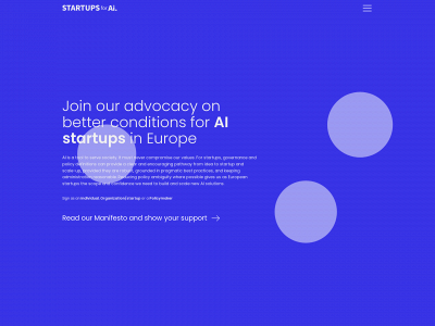 startupsforai.eu snapshot