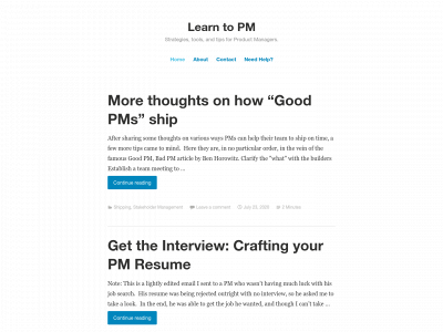 learntopm.com snapshot