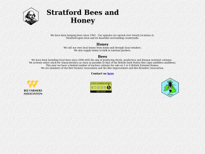 stratfordbeesandhoney.co.uk snapshot