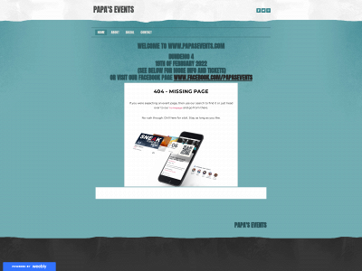 www.papasevents.com snapshot