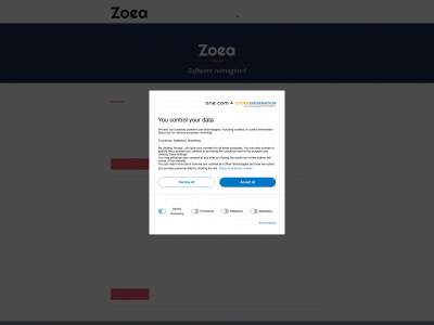 zoea.co.uk snapshot