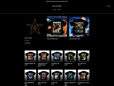 halloftees.co.uk snapshot