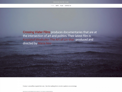 www.crossingwaterfilms.com snapshot