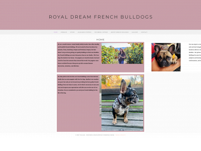royaldreamfrenchbulldogs.com snapshot