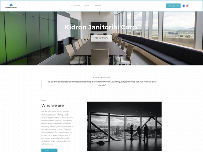 www.kidronjanitorial.com snapshot