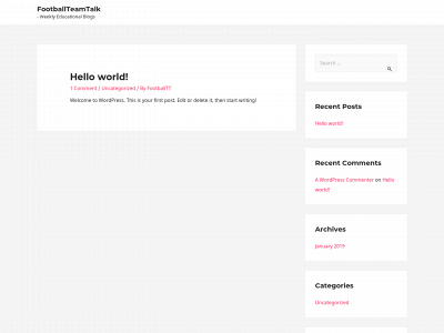 footballteamtalk.com snapshot
