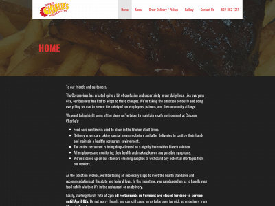 chickencharliesvt.com snapshot