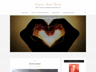 aspireandshine.com snapshot