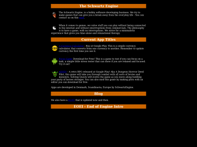 schwartzengine.com snapshot