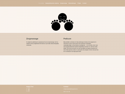 voetpraktijkhappyfeet.be snapshot