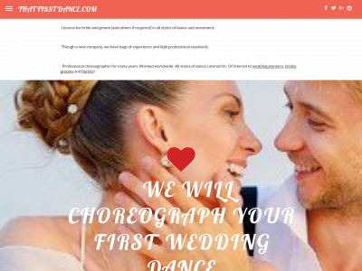 thatfirstdance.com snapshot
