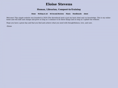 eloisestevens.net snapshot