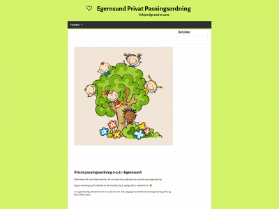egernsundprivatpasningsordning.dk snapshot