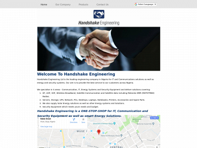 handshakeengineering.com snapshot