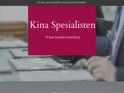 kinaspesialist.no snapshot