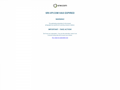 sri-vp.com snapshot