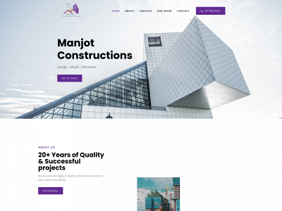 manjotconstructions.com snapshot