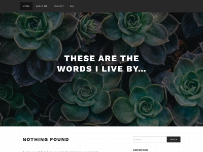 thesearethewordsiliveby.com snapshot