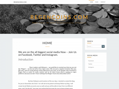 regencoins.com snapshot