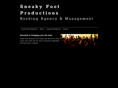 sneakyfootproductions.com snapshot