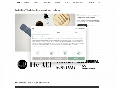 bakskincare.dk snapshot