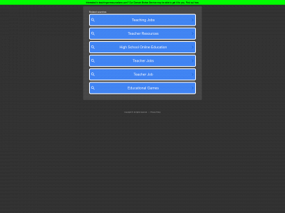teachingonresourcelane.com snapshot