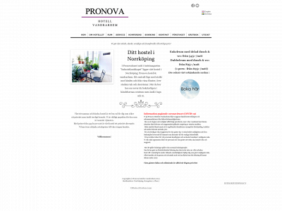 pronovahostel.se snapshot
