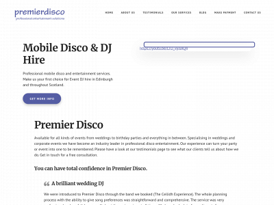 premierdisco.co.uk snapshot