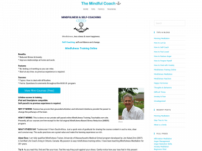themindfulcoach.com snapshot